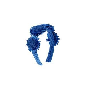 NEW Janie and Jack Royal Blue Headband With Flower Detail.